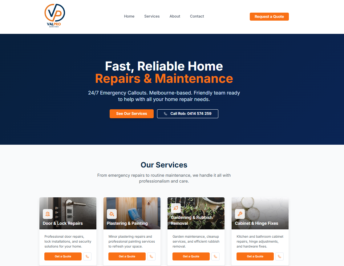 ValPro Property Services Website